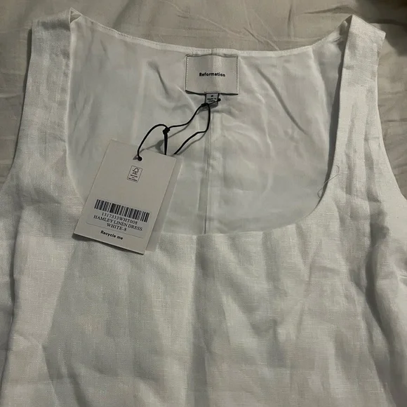 Reformation White Linen Dress - Picture 6 of 6